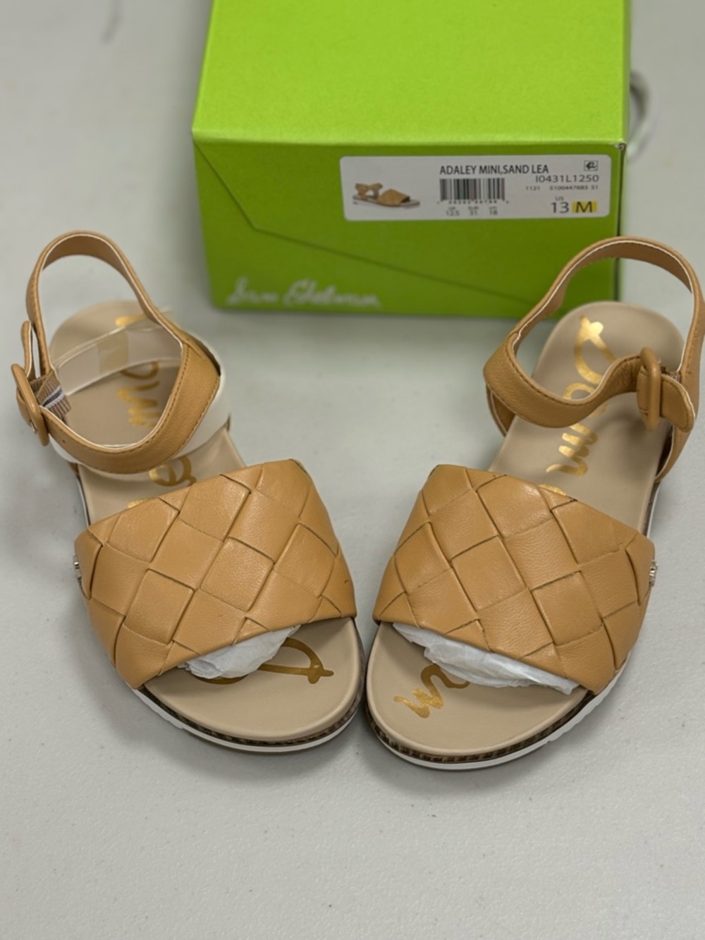 Sam Edelman Adaley Mini Sandals – Girls Size 13M | Brand New in Box